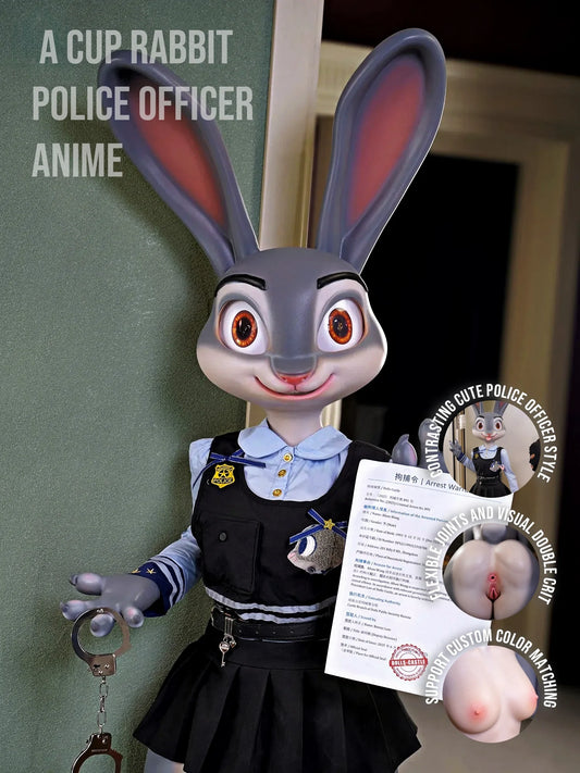 F5707-168cm/5ft6-40kg A Cup Rabbit Police Officer Anime Flat Chest Best Animal Furry Character Sex Doll｜Doll Castle