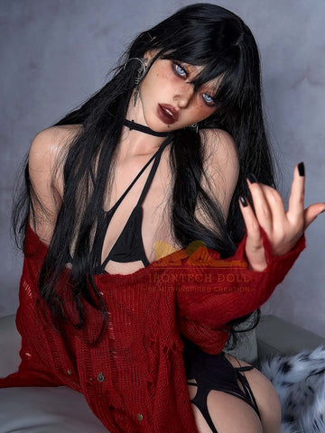 F6146-161cm(5ft3)-29kg A Cup Sex Dolls Flat Chested with Silicone Head - Irontech Doll
