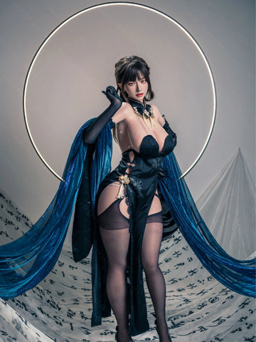 F7118-155cm(5.12ft)-34.5kg 2.1 I Cup Ink Moon Sorceress – Silicone Asian Exotic Mini Sex Doll for Men｜Bezlya Doll