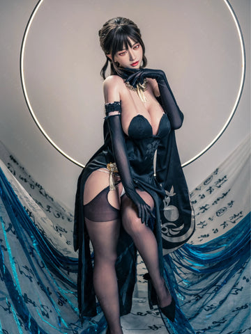 F7118-155cm(5.12ft)-34.5kg 2.1 I Cup Ink Moon Sorceress – Silicone Asian Exotic Mini Sex Doll for Men｜Bezlya Doll