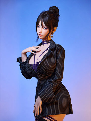 F7119-161cm(5.28ft)-32.8kg 2.2 I Cup Asian Real Silicone Japanese Office Lady Sex Doll｜Bezlya Doll