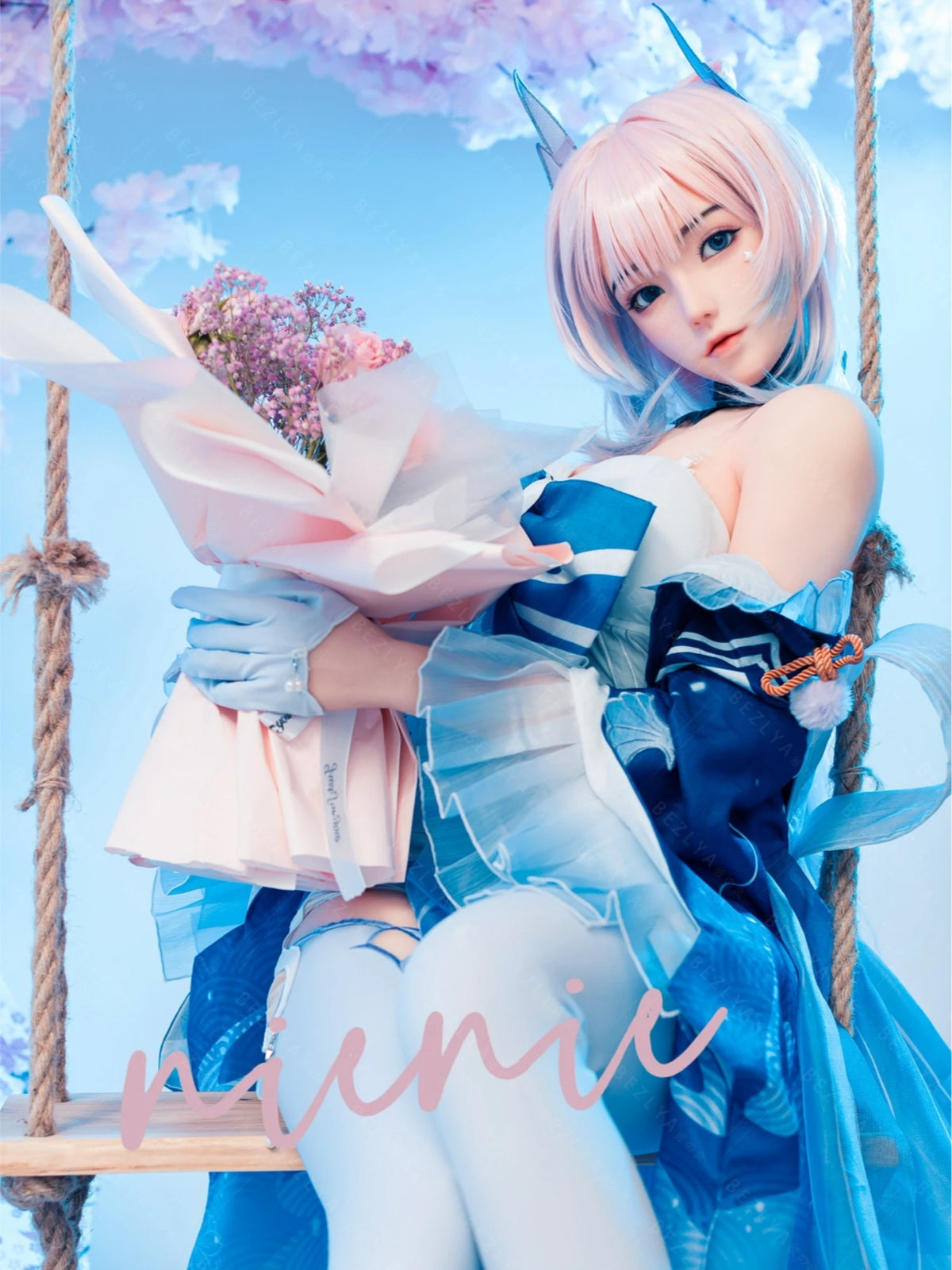 F7126-155Rcm(5.1ft)-37kg 2.0 A Cup Robot Silicone Head Adult Asian Chinese Sex Doll｜Bezlya Doll