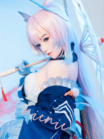 F7126-155Rcm(5.1ft)-37kg 2.0 A Cup Robot Silicone Head Adult Asian Chinese Sex Doll｜Bezlya Doll