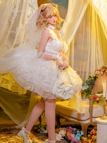 F7128-156cm(5.12ft)-29.7kg 2.1 B Cup Robot Silicone Head Adult Asian Sex Doll｜Bezlya Doll