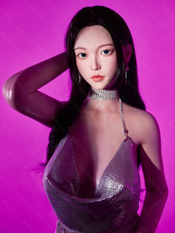 F7136-163cm(5.4ft)-37kg 2.2cf E Cup Mini Japanese Silicone Celebrity Anime Sex Doll Life Size｜Bezlya Doll