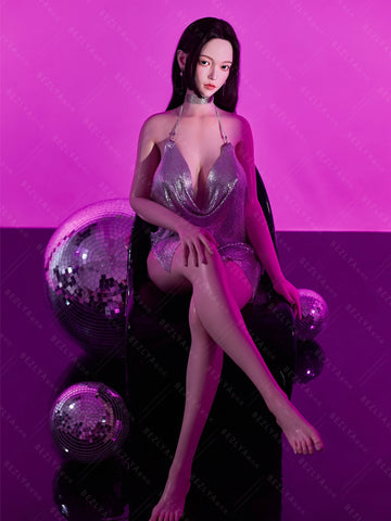 F7136-163cm(5.4ft)-37kg 2.2cf E Cup Mini Japanese Silicone Celebrity Anime Sex Doll Life Size｜Bezlya Doll