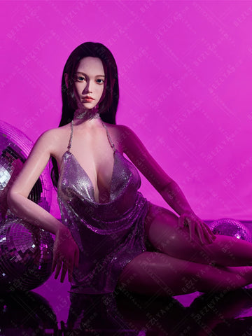 F7136-163cm(5.4ft)-37kg 2.2cf E Cup Mini Japanese Silicone Celebrity Anime Sex Doll Life Size｜Bezlya Doll