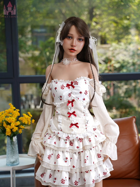 F7143k-158cm/5ft2-27kg B Cup Cute Chinese Silicone Sex Doll【IN Stock US】｜Doll Castle