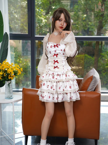 F7143-158cm/5ft2-27kg B Cup Silicon Sexual flat chest Asian Sex Doll｜Doll Castle
