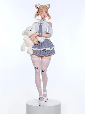 F7153-155cm(5.1ft)-38kg 2.2cf E Cup Cute Young Japanese Sex Doll with Soft Silicone Body ｜Bezlya Doll