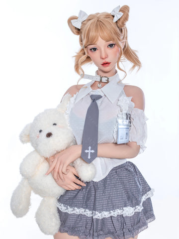 F7153-155cm(5.1ft)-38kg 2.2cf E Cup Cute Young Japanese Sex Doll with Soft Silicone Body ｜Bezlya Doll