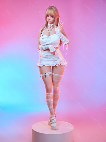 F7154-155Mcm(5.1ft)-38kg 2.2cf E Cup Mini ROS Silicone Asian Anime celebrity Sex Doll｜Bezlya Doll