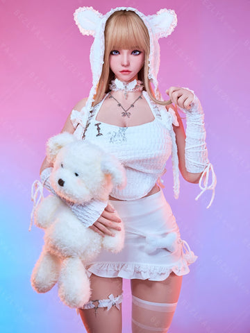 F7154-155Mcm(5.1ft)-38kg 2.2cf E Cup Mini ROS Silicone Asian Anime celebrity Sex Doll｜Bezlya Doll