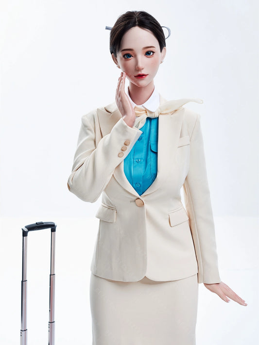 F7161-163Mcm(5.4ft)-37kg 2.2cf E Cup Mini ROS Silicone Asian Anime celebrity Sex Doll｜Bezlya Doll