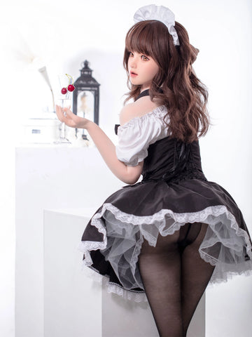 F7163-150cm(5.3ft)-34kg 2.1 A Cup Asian Real Silicone Japanese Sex Doll – Premium Love Doll for Ultimate Pleasure｜Bezlya Doll