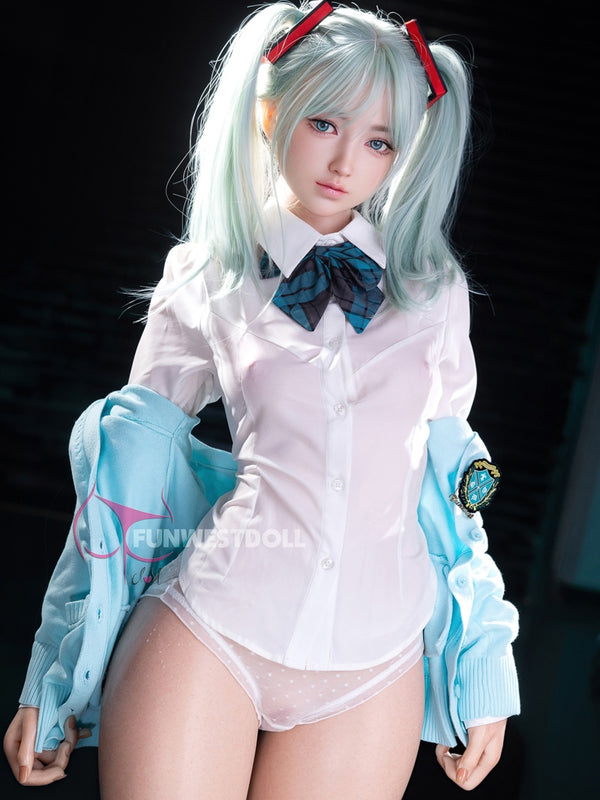 F3905-159cm(5.2ft)-37kg A Cup Luxury-Grade Realistic Skin Texture White Amy Realistic Silicone dolls sex [IN STOCK USA]｜Fun West Doll