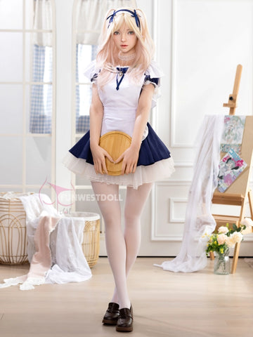 F2523-159cm(5.2ft)-37kg A Cup White Giselle Realistic Silicone Sex Doll | Fun West Doll