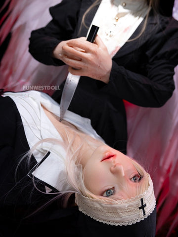 F2534-159cm(5.2ft)-37kg A Cup Halloween Realistic Silicone Sex Doll | Fun West Doll