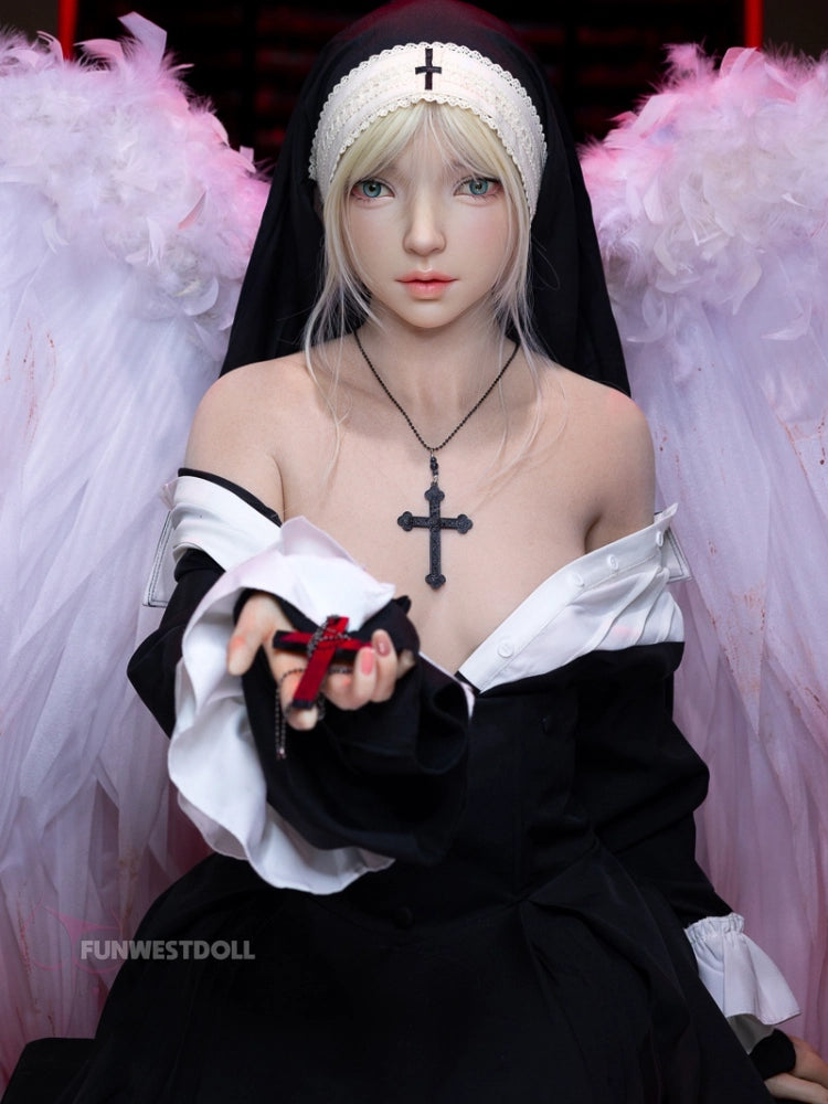 F2534-159cm(5.2ft)-37kg A Cup Halloween Realistic Silicone Sex Doll | Fun West Doll