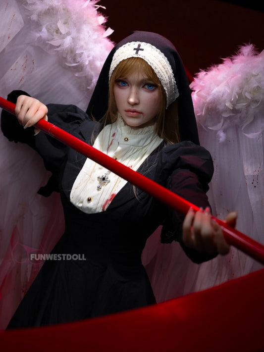 F2535-159cm(5.2ft)-37kg A Cup Halloween Realistic Skin Texture Silicone Sex Doll | Fun West Doll