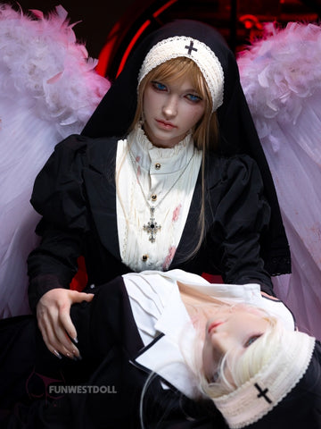 F2535-159cm(5.2ft)-37kg A Cup Halloween Realistic Silicone Sex Doll | Fun West Doll