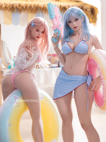 F8677-159cm(5.2ft)-37kg A Cup Summer Vibe Realistic Skin Texture Silicone Sex Doll | Fun West Doll