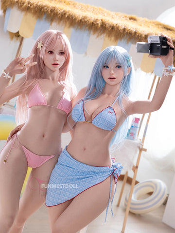 F8677-159cm(5.2ft)-37kg A Cup Summer Vibe Realistic Skin Texture Silicone Sex Doll | Fun West Doll