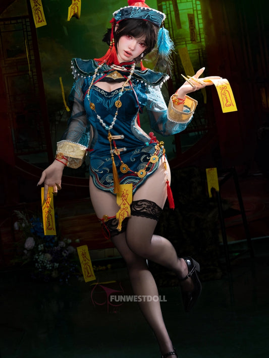 F8704-159cm(5.2ft)-35.3kg F Cup Gel Breasts Silicone Full Sex Doll Halloween｜Funwest Doll
