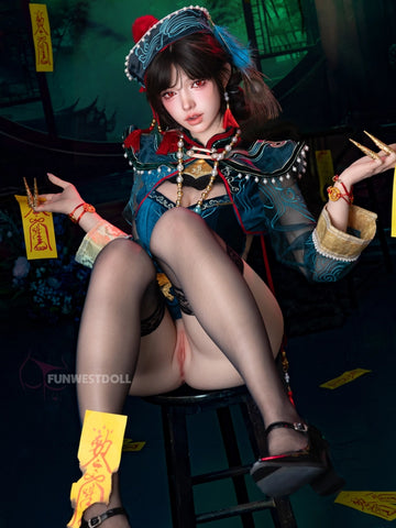 F8704-159cm(5.2ft)-35.3kg F Cup Gel Breasts Silicone Full Sex Doll Halloween｜Funwest Doll