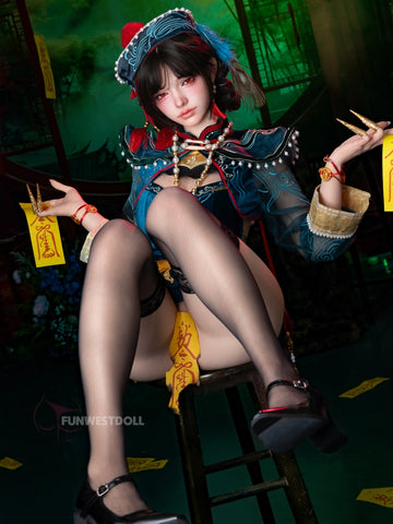 F8704-159cm(5.2ft)-35.3kg F Cup Gel Breasts Silicone Full Sex Doll Halloween｜Funwest Doll