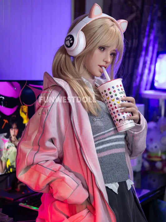 F1336-159cm(5.2ft) Aカップ 小さなおっぱい ブロンドヘア スウィートヤング TPE セックスドール｜Fun West Doll 