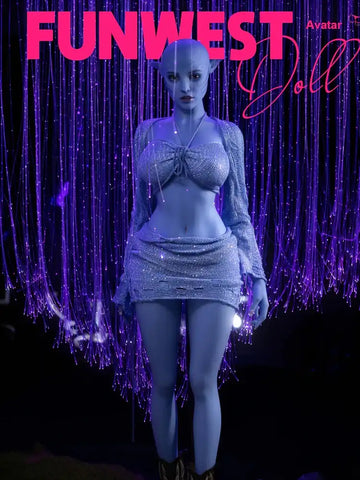 F2291-157cm(5.2ft) G Cup Blue Kylie Alien TPE Sex Doll｜Fun West Doll