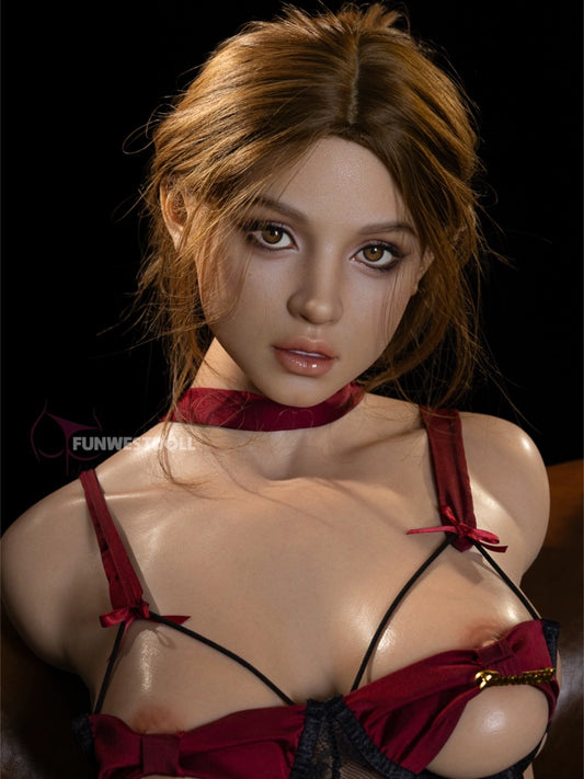 T357-113cm-53lbs D Cup Realistic Skin Silicone Sex Doll Torso with Head｜Funwest Doll