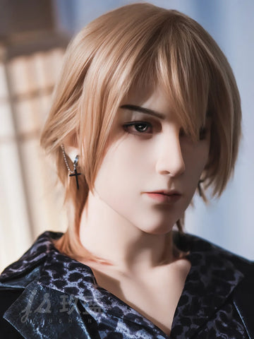 F5690—185cm/6ft1-45kg Finn 7.09in Dildo Realistic Femboy Sex Doll with Soft Silicone Body - Jiusheng Doll