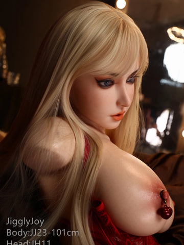 T1031-101cm-27kg Flora F Cup Full Silicone Gel Butt Ultra Soft Torso Sex Doll ROS Head｜Jigglyjoy