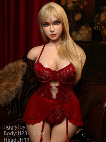 T1031-101cm-27kg Flora F Cup Full Silicone Gel Butt Ultra Soft Torso Sex Doll ROS Head｜Jigglyjoy