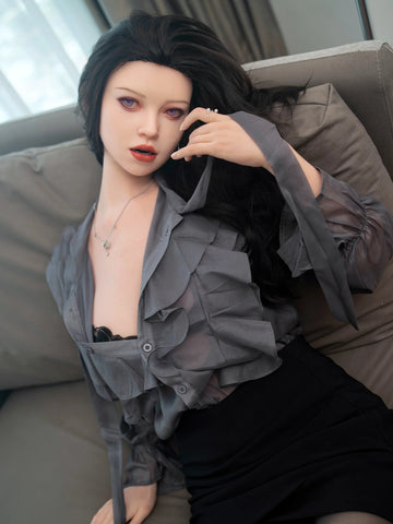 F6160—165cm/5ft4-37.5kg F Cup Asian Realistic Lifesize Silicone Celebrity Sex Doll | Zelex Doll