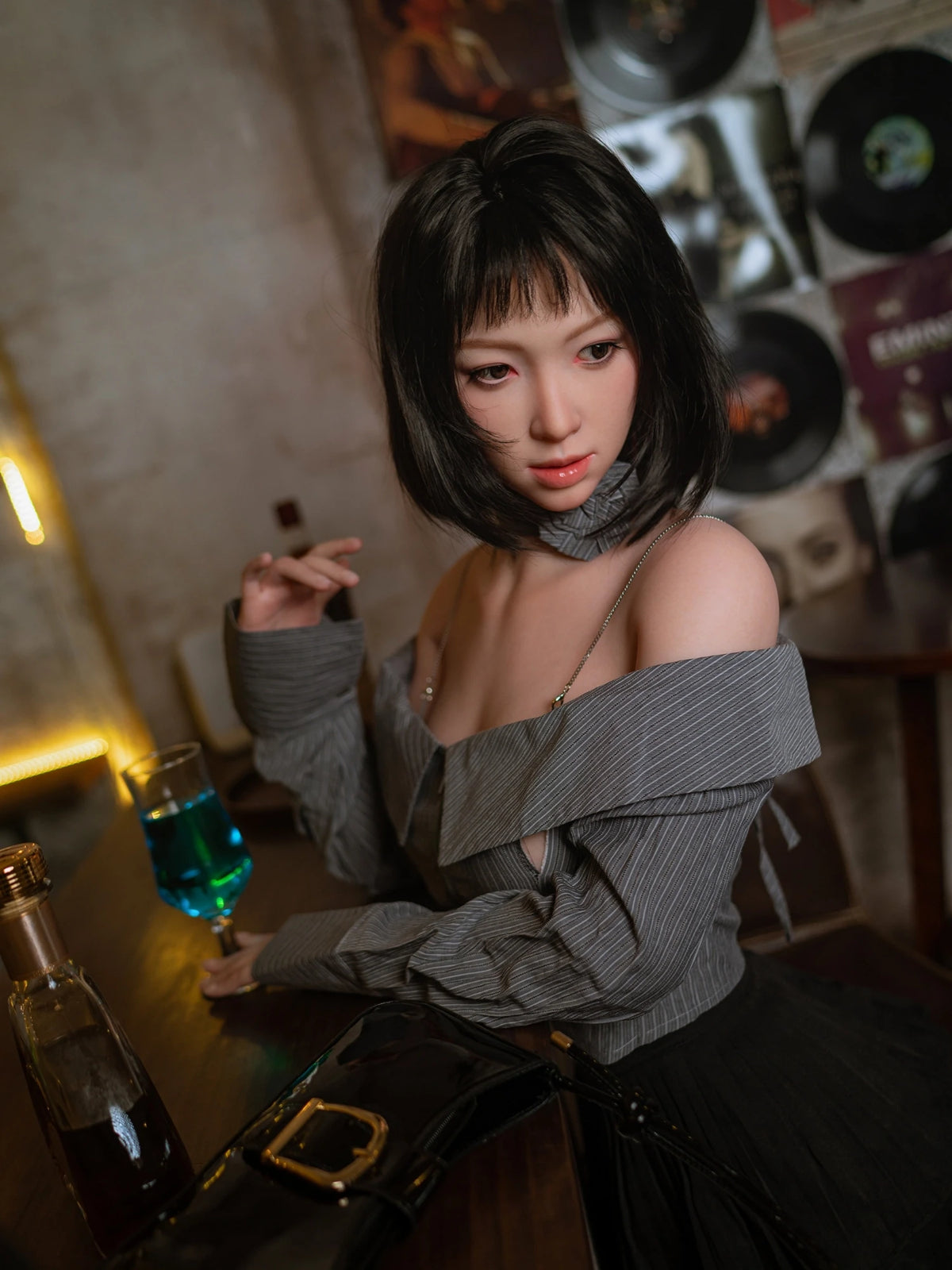 F6194—162cm/5ft3-33.5kg D Cup Asian Realistic Lifesize Silicone Celebrity Sex Doll | Zelex Doll