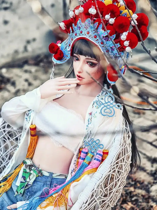 F1535-165cm/5ft4-34.7kg Full Silicone Fantasy Anime Sex Dolls | Elsa Babe