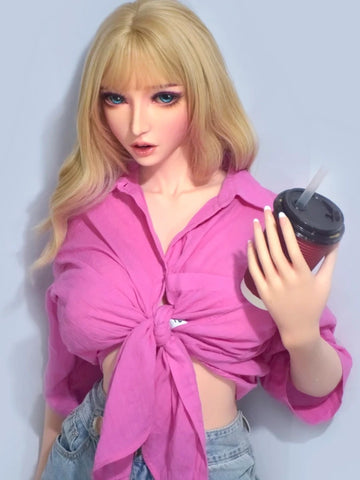 F1545-Elsa Babe-165cm/5ft4 Búp bê tình dục Anime gợi cảm bằng silicon đầy đủ 