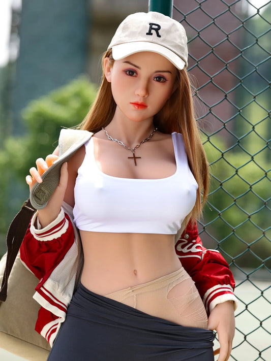 F3817-155cm/5ft1 41.5kg H Cup Big Boobs Exquisite Asian Silicone Head Sex Doll | HR Doll