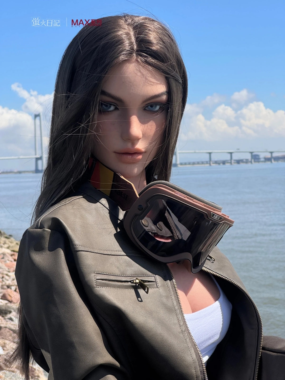 F6201—165cm/5ft4-37kg A Cup Small Breast Silicone Sex Doll  - Firefly Diary MAX