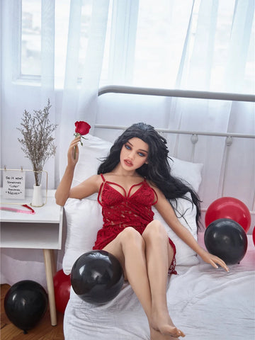 F106-150cm/4ft9  C Cup Red Slutty Skirt TPE Sex Doll｜Irontech Doll