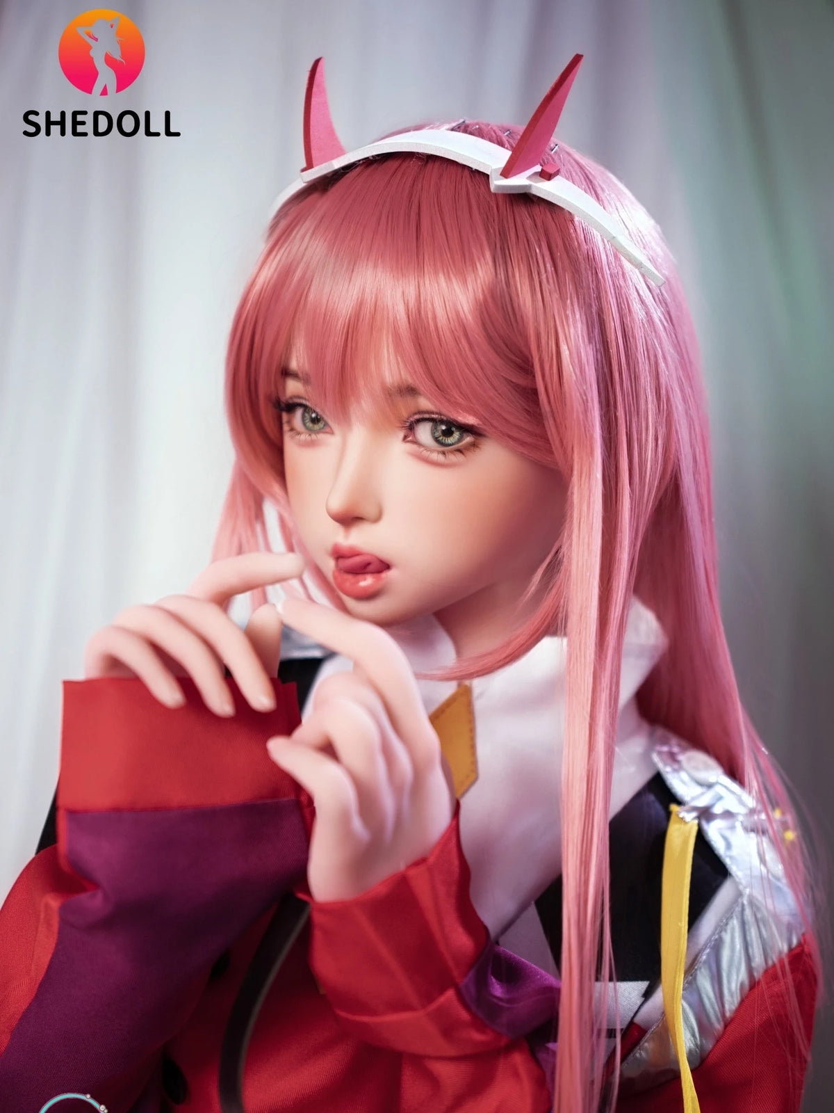 F6094—152cm/5ft-33kg A Cup Flat Chest Asian ROS Silicone Head TPE Body Sex Doll | SHEDOLL