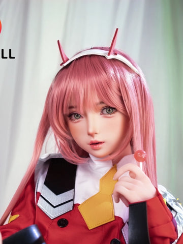 F6094—152cm/5ft-33kg A Cup Flat Chest Asian ROS Silicone Head TPE Body Sex Doll | SHEDOLL