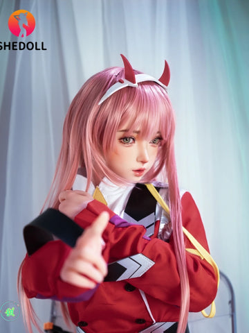 F6094—152cm/5ft-33kg A Cup Flat Chest Asian ROS Silicone Head TPE Body Sex Doll | SHEDOLL