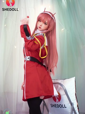 F6094—152cm/5ft-33kg A Cup Flat Chest Asian ROS Silicone Head TPE Body Sex Doll | SHEDOLL