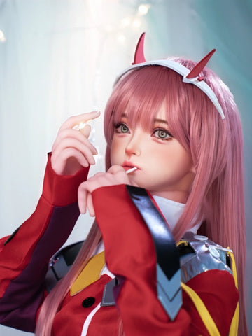 F6094—152cm/5ft-33kg A Cup Flat Chest Asian ROS Silicone Head TPE Body Sex Doll | SHEDOLL