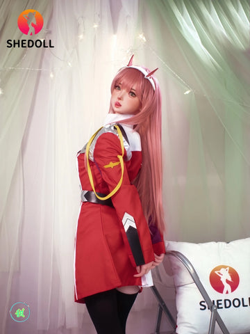 F6094—152cm/5ft-33kg A Cup Flat Chest Asian ROS Silicone Head TPE Body Sex Doll | SHEDOLL