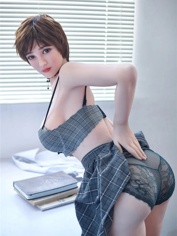 F188- Short Hair Uniform Girl E Cup Lovely Sex Doll-159cm